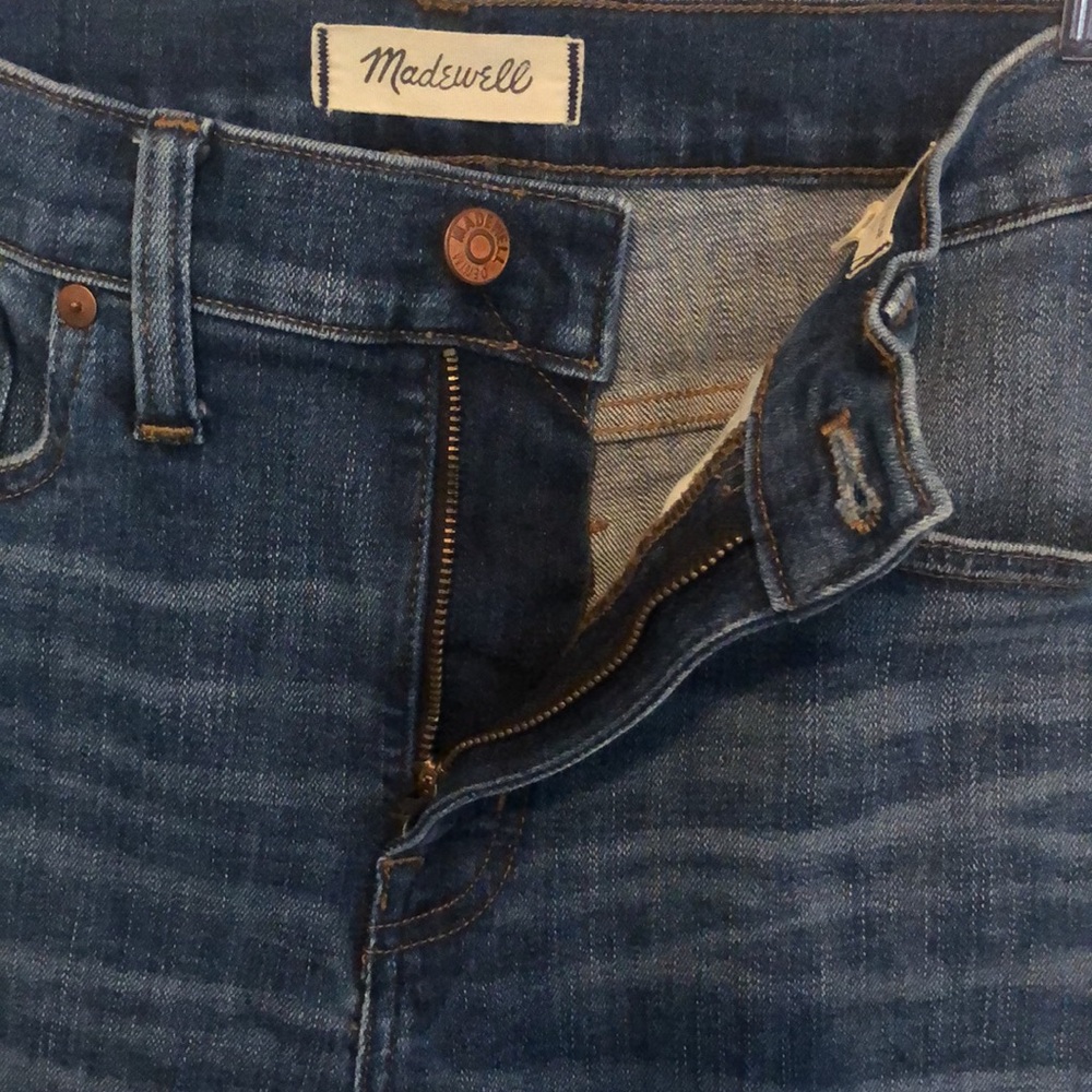 MADEWELL 9" High Rise Skinny Distressed Raw Hem Jeans Size 29 - Picture 4 of 11